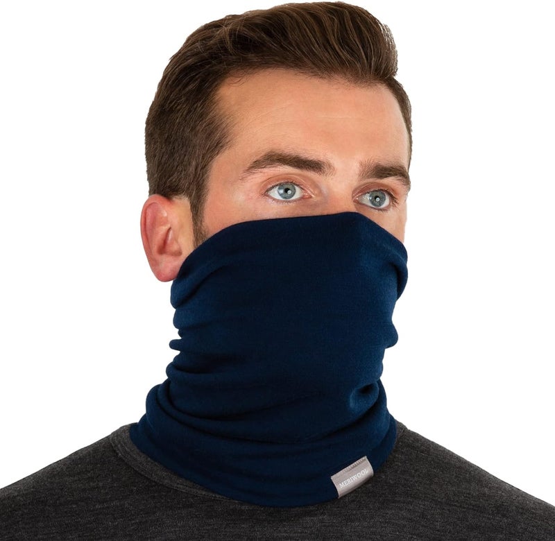 MERIWOOL 100% Merino Wool Ski Neck Gaiter Winter Neck Warmer for Women and Men - Image 4